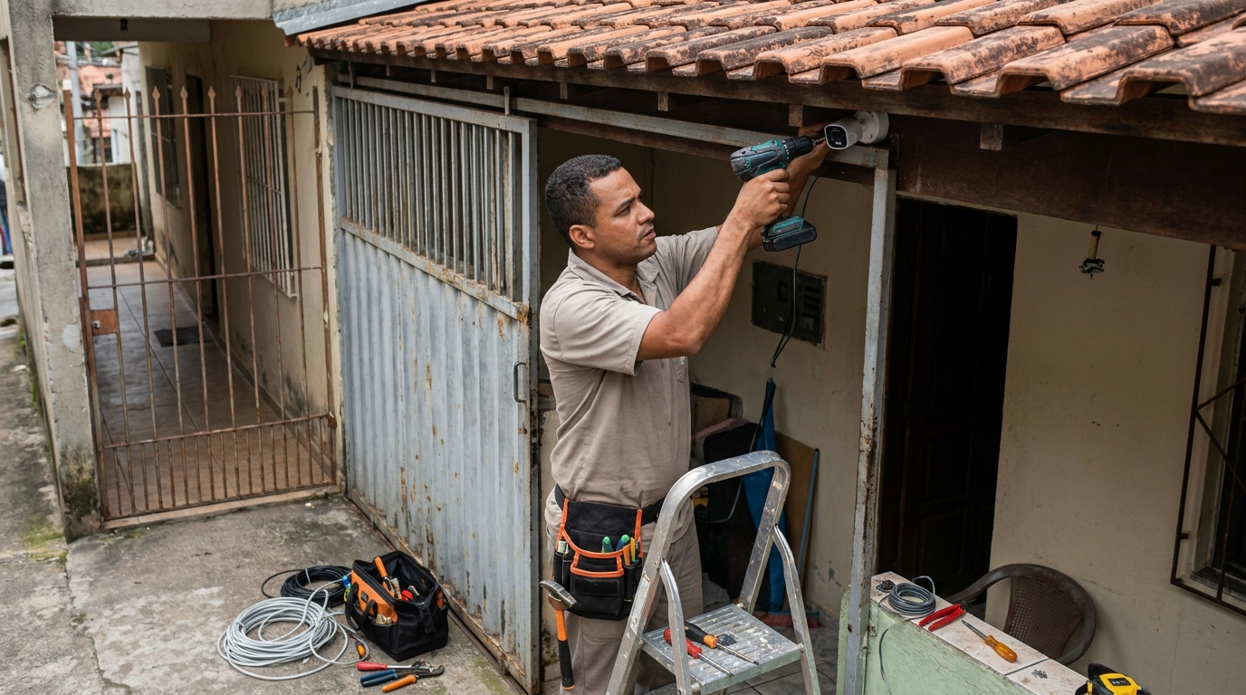 Instalação de Câmera Residencial no Samapi, Teresina‑PI