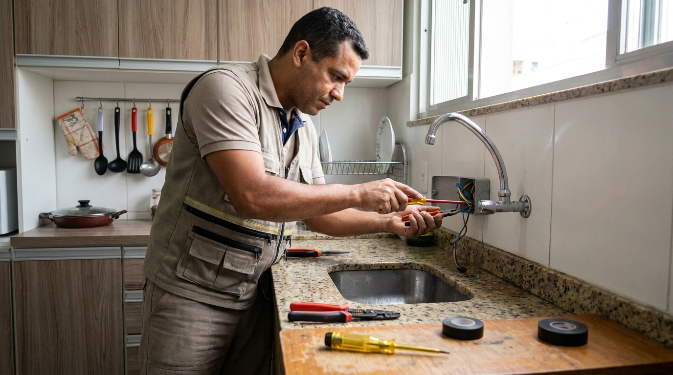 Instalação em Cozinha ou Área Gourmet na Embrapa, Teresina‑PI