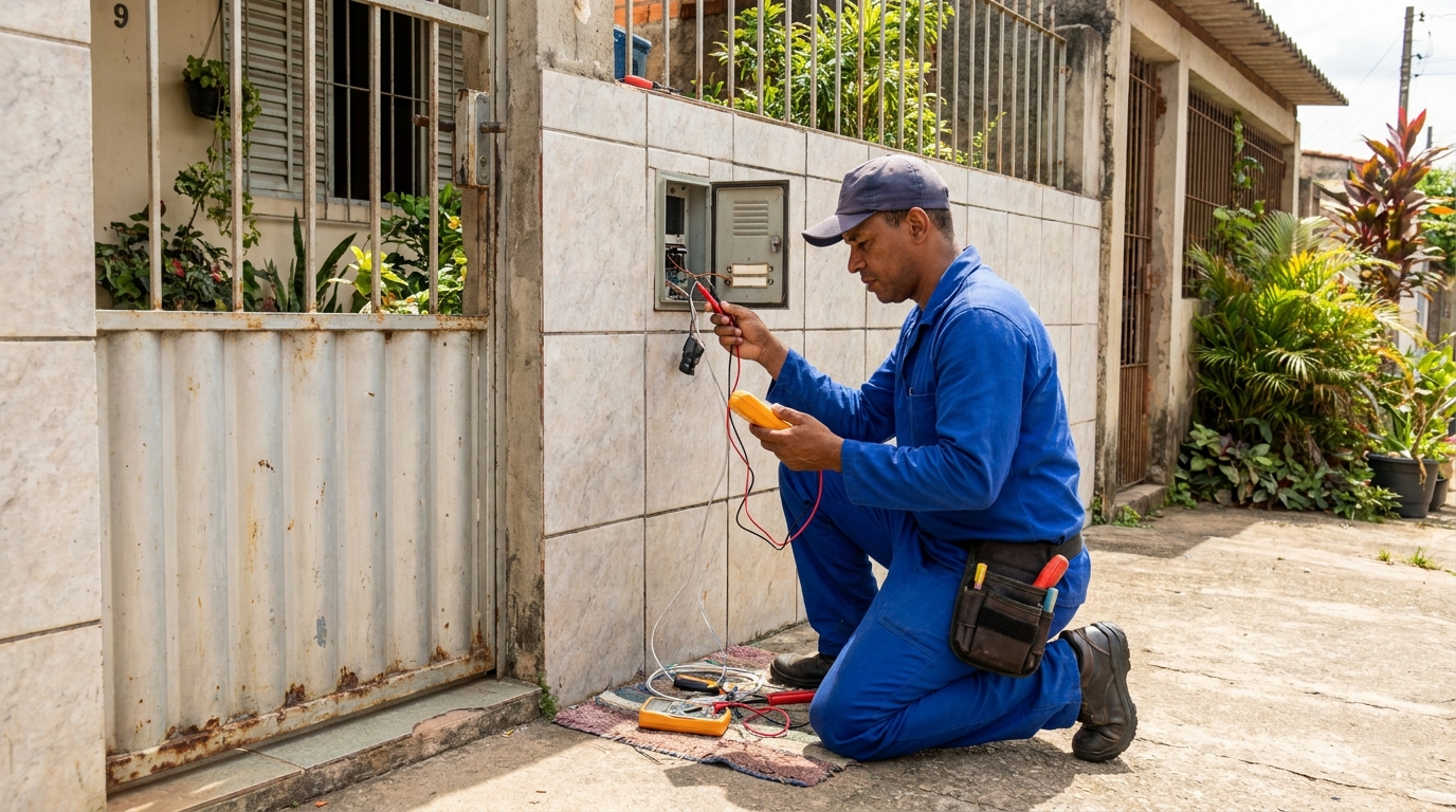 Manutenção de Sistema na Cidade Jardim, Teresina‑PI